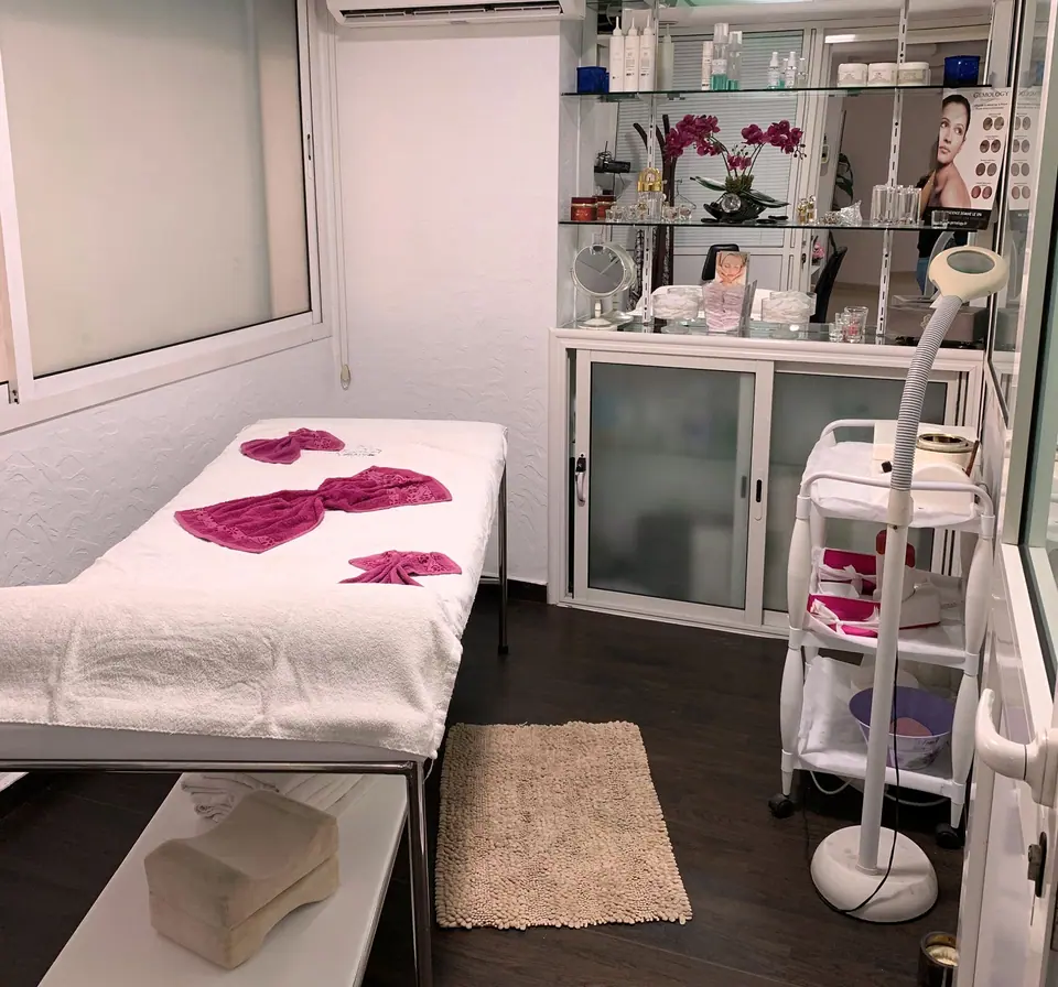 Cabine de soin du visage de l’institut